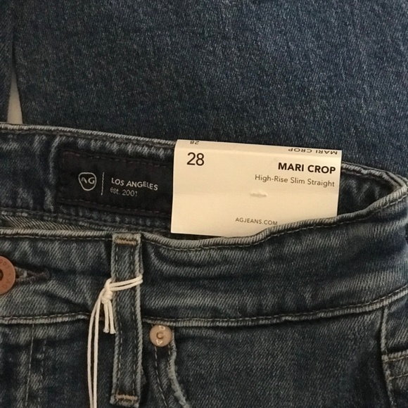 AG Mari Crop HIgh Rise Slim Straight - Picture 3 of 6